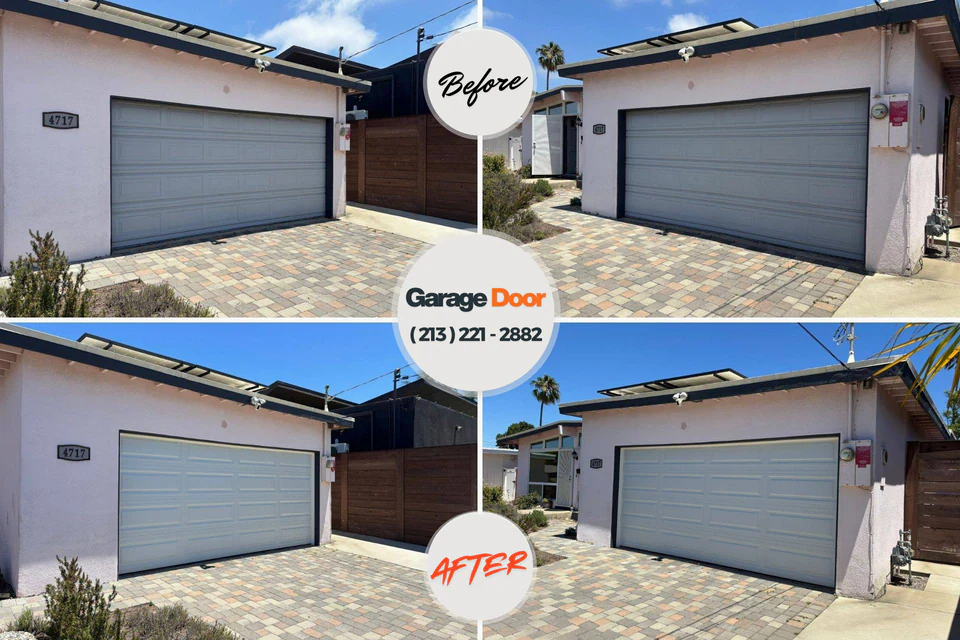 Before and after: garage door company Peppermill Village, MD